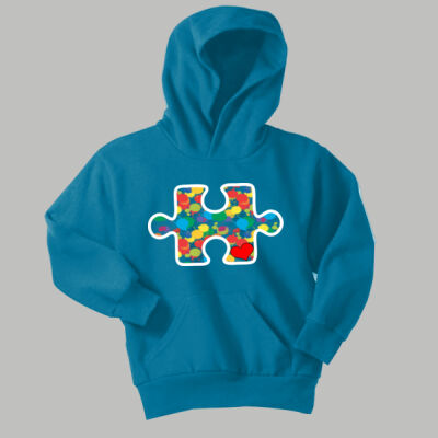 Youth - Puzzle Piece Hoodie - Autism Awareness Thumbnail