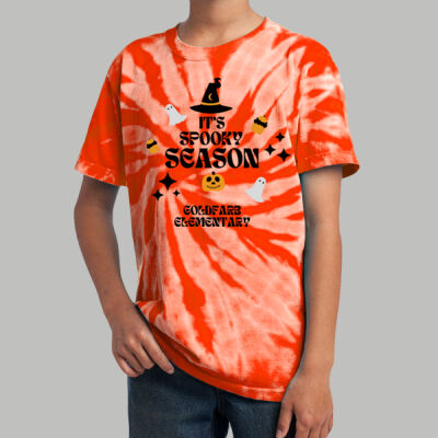 Youth Tie-Dye T-Shirt - Fall - Its Spooky Season Thumbnail