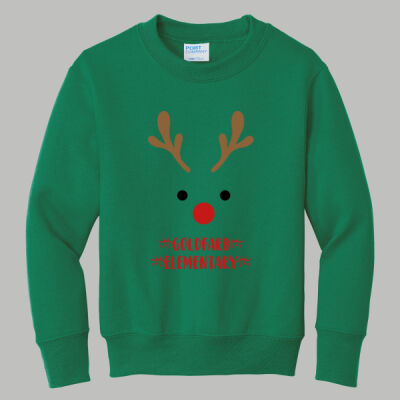 Youth Crewneck - Winter - Reindeer  Thumbnail