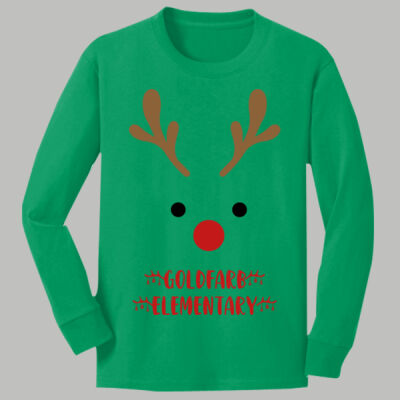 Youth Long Sleeve Shirt - Winter - Reindeer  Thumbnail