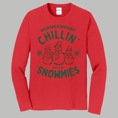 Adult Long Sleeve Shirt - Winter - Chillin With The Snowmies Green Thumbnail
