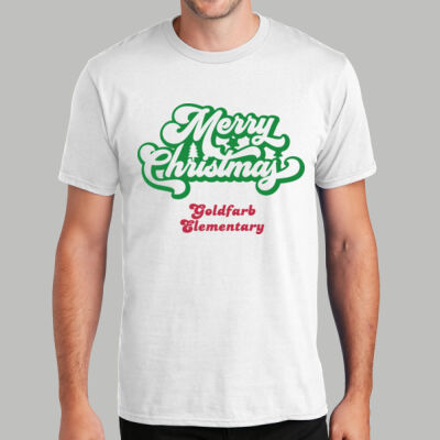 Adult T-Shirt - Winter - Merry Christmas Red and Green  Thumbnail