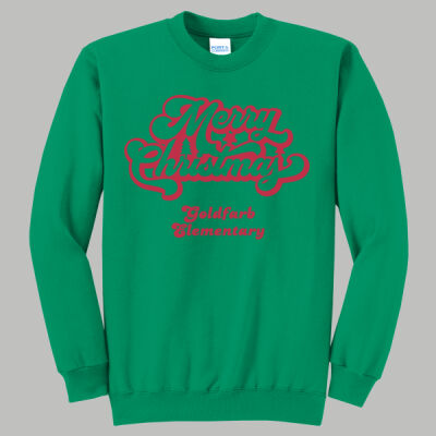 Adult Crewneck - Winter - Merry Christmas Red Thumbnail