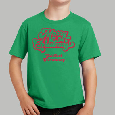 Youth T-Shirt - Winter - Merry Christmas Red Thumbnail