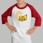 Youth Raglan T-Shirt - Gold Farb Thumbnail